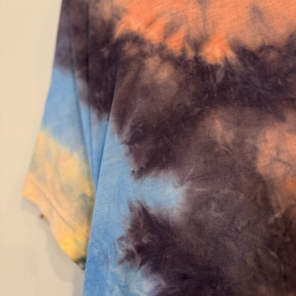 Tie-Dye Midi Dress Side Knot โ Size 10 Women's Comfy dress - Picture 7 of 7